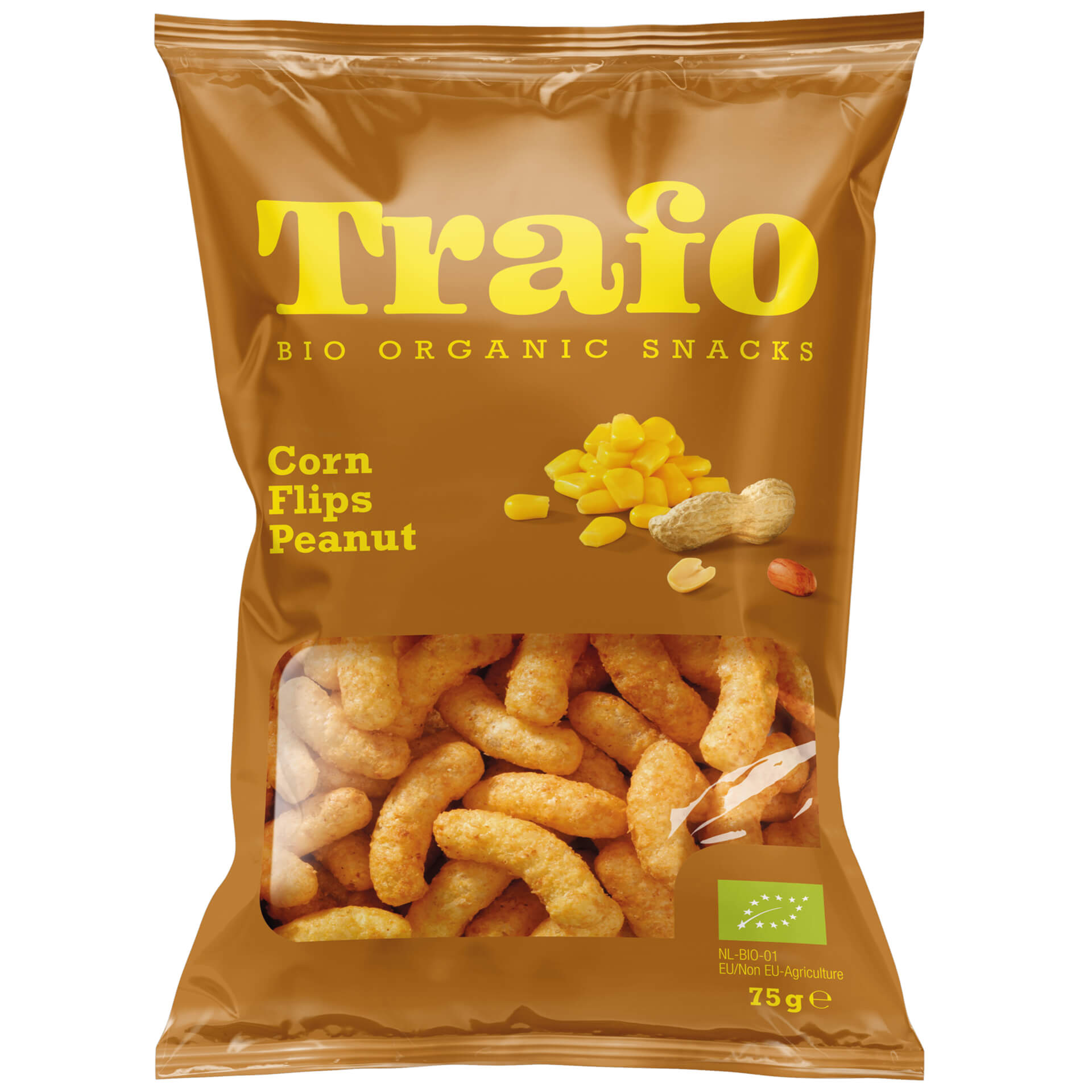 Trafo Corn flips peanuts bio 75g
